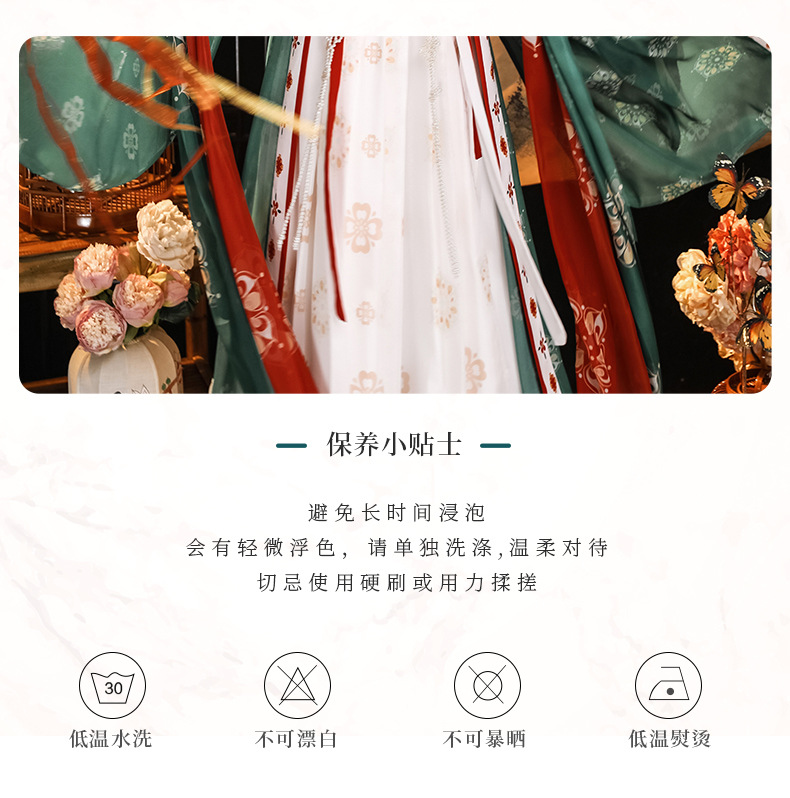 Tang style Chinese wind recovery Tang 褙子 chest-length big sleeve shirt embroidery ancient wind fairy elegant improved spring and summer thin(pic4)