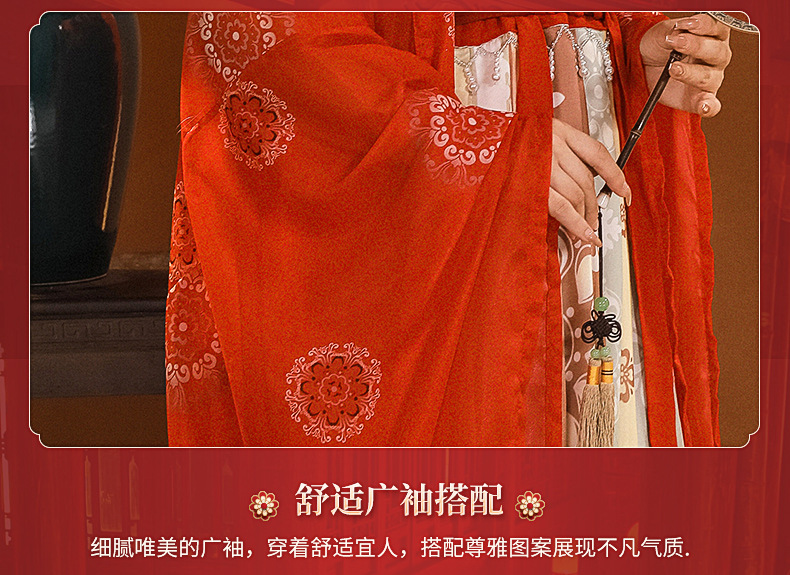 Tang Dynasty original Hanfu female restoration Chinese style embroidery Chebule dress ancient fairy elegant spring summer autumn suit(pic5)