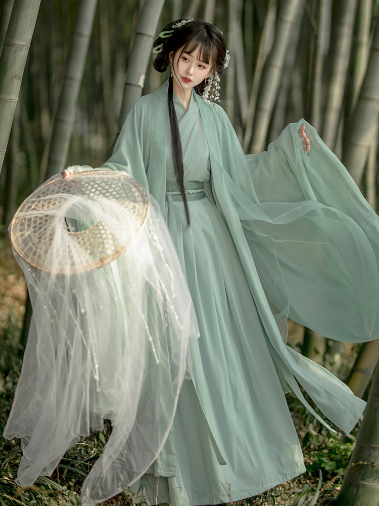 Original authentic Wei Jin Hanfu female 